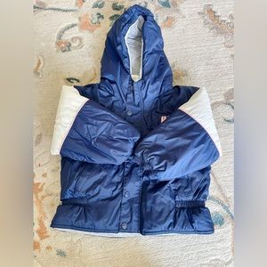 Nike puffy blue pink snow jacket size 4T